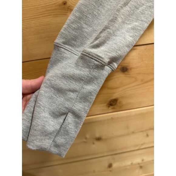 Yogalicious Women's Gray Pullover Hoodie V Neck Long Sleeve XL - Picture 3 of 7